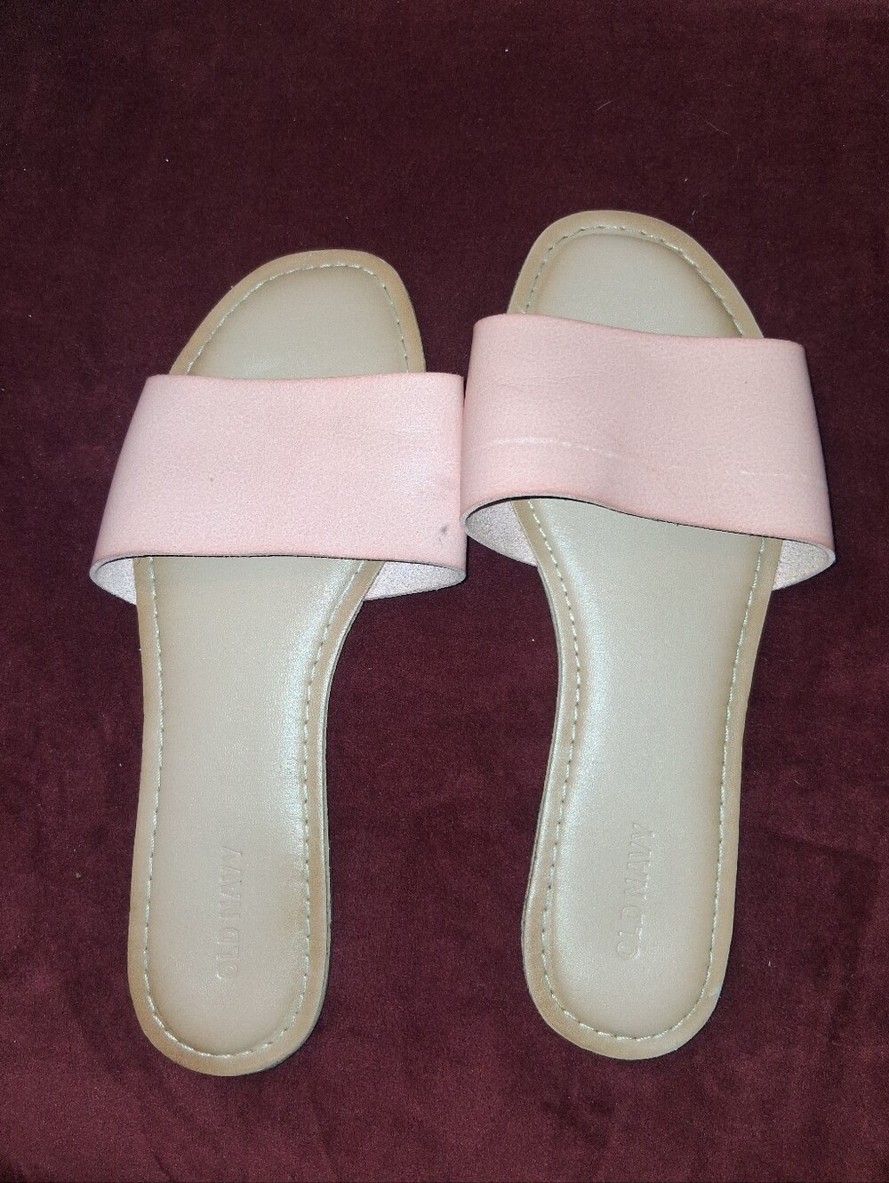 Old Navy Pink Slide Sandals